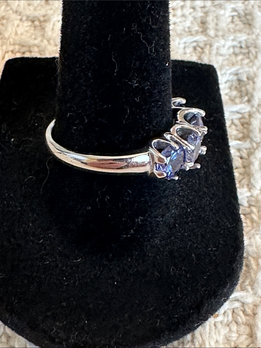3.76 CT Tanzanite Ring - Sterling - Picture 3 of 9